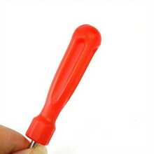 1 Head + 5pcs Zinc Alloy Valve Cores Tire Valve Stem Removal Tool Kit, Metal Structure, Suitable For Car, Motorcycle, Bicycle Tire Repair