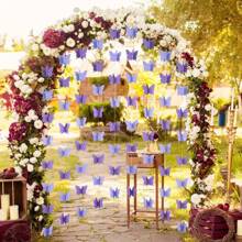 1 pieza Guirnalda de mariposas de papel 3D con banderas de colores, adecuada para bodas, fiestas, cumpleaños, decoración colgante de vacaciones DIY, decoración de guirnalda de mariposas 3D, banderas vibrantes etéreas, de color aleatorio (a juego para bodas, fiestas, vacaciones), alegre decoración de mariposas de colores que agrega un ambiente romántico
