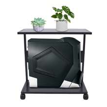 XIANXUS 2-Tier Computer Tower Stand, Under Desk CPU Stand PC Stand W/ Rolling Wheels