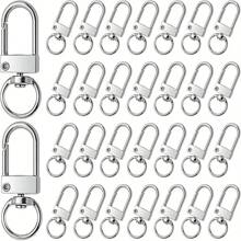 10/20/30pcs Metal Lobster Claw Clasp, Swivel Quick Snap Keychain Hook, Keychain Hook For Keychain Making DIY Crafts Sling Making Accessories For Bag Keychain Connector Jewelry Making