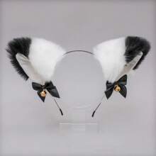 1pc Cat Ear Headband With Bow For Cosplay - Multicolor - View 13