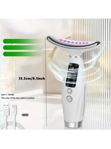 AXH 可充电面部和颈部按摩器，7 种模式面部按摩护理工具，送给女性和女孩的完美礼物 - 白色 - 查看 5