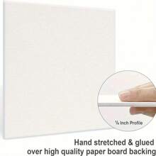 12 pannelli per tela da pittura piccoli, tavolette di tela quadrate per dipingere, pannelli di tela bianchi e piatti per acrilici, tavolette per disegno e pittura, adatti per adulti, studenti, scuola, casa, ufficio, forniture per il ritorno a scuola, articoli scolastici, primo giorno di scuola