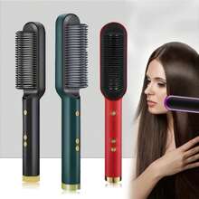 Máy uốn tóc và hỗ trợ tóc đa năng 2 trong 1, sử dụng cả ướt và khô, công nghệ gốm, phích cắm 110V của Hoa Kỳ, lược tạo kiểu tăng dần nhiều nhiệt độ, quà tặng cho nữ, quà tặng Ngày của Mẹ - Xem 12