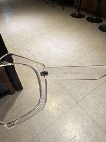 1 件装海滩休闲聚碳酸酯时尚眼镜，多边形镜框，金属铰链，适合驾驶、酒吧、夜总会、生日派对佩戴 - 彩色 - 查看 6