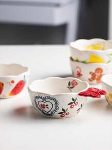 1 PIEZA Cuenco ligero y personalizado para hornear, postre o salsa, ideal para uso en el hogar, restaurantes y también como vajilla infantil. Cuenco multiusos de cerámica, ideal para salsas, especias y postres.