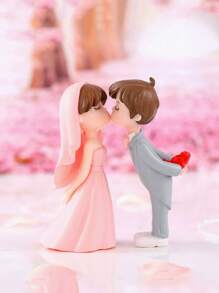 2pcs Figure Design Decoration Craft Best Gifts Birthday Graduation - Multicolor - View 9