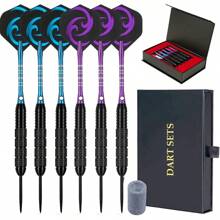 This Cyeelife 24G Brass Barrel Darts Set Includes 3 Steel Tip Darts, 3 Pieces Of Pet Aircraft, 3 Dart Shafts, 1 One Dart Stone And 1 One Darts Box (Zf02) - Red - View 6