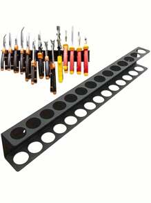 1 pieza Soporte de pared de metal de alta resistencia para cuchillos - Organizador ahorrador de espacio para alicates y destornilladores