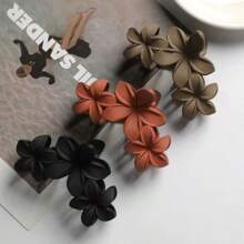 1 件/6 件几何图案派对 ABS 塑料发夹，高端雏菊花发夹，女士发夹，批发适合所有季节的发饰 - 多色 - 查看 4