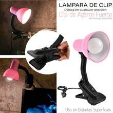 Pink Clip Desk Lamp - Pink - View 4