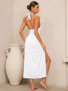 Swim Summer Beach 2 Packs Starfish One Piece Swimsuit & Bustle High Split Long Skirt 2 Piece Set