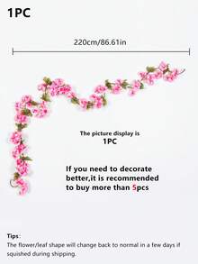 1/2/3/80PCS Artificial Flowers-Cherry Blossom Vine, Fake Plants, Home, Dining Room, Living Room, Outdoor Garden Decoration,The Art Of Inserting Flowers, Photography Props, Autumn, Spring, Vase, Flower Wall, Flower Wreath, Bridal Bouquet, Wedding Decoration, DIY Flower Wreath Materials, Birthday Party Decoration Materials, Home Decoration Accessories, Valentine's Day.