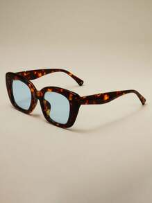 1 Pair Creative Fashion Fashion Glasses, Metal Hinge & Arm Design, Suitable For Daily, Outdoor Sports, And Vacation