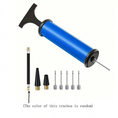 1套隨機顏色(6英寸/8英寸多件裝)手提式小型充氣式泵,適用於自行車、足球和其他充氣製品和玩具。適用於籃球、瑜珈球、球玩具、游泳圈等物品