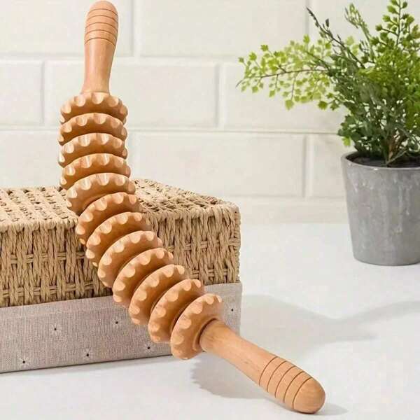 Bastón de masaje de madera, martillo masajeador de 9/12 ruedas, masajeador de meridianos para relajar cuello, cintura y muslos, alivia la fatiga - Regalos para el Día de la Madre: flores, regalos personalizados para mamá, regalos de última hora, ideas para el Día de la Madre, regalos para el Domingo de la Madre, tarjetas hechas a mano para mamá, mejores regalos para el Día de la Madre por menos de $50