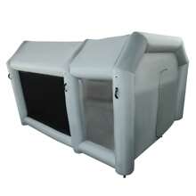 4.2*3*2.5m Portable Inflatable Paint Booth Large Space Inflatable Spray Booth Motorcycle Paint Tent W/Blowers For Paint Booths, Exhibition Events, Outdoor Tents - Dark Colored Green - View 5