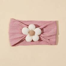 5 种颜色婴儿花朵头带，柔软女婴头带尼龙头带，适合女婴婴儿洗澡，适合新生儿婴幼儿的花朵发饰 - 彩色 - 查看 8