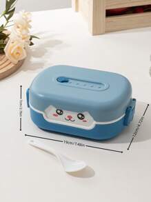 2025 New Style Kid's Cartoon Bento Box Baby Food Container Divided Plate Lunch Box Microwave Safe Student Mealtime Tray - Multicolor - View 5