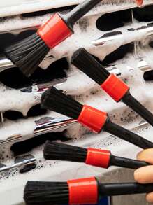 5pcs Car Cleaning Brushes, Including AC Vent Brush, Interior Cleaning Brush, Car Detailing Brush