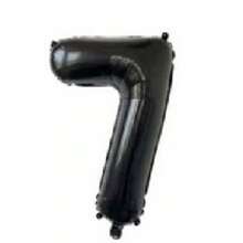16 英寸黑色字母和数字气球铝箔氦气黑色字母派对气球聚酯薄膜气球字母和数字气球铝箔适用于生日婚礼周年派对装饰 - 黑色 - 查看 17