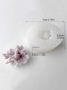 香薰蜡烛硅胶模具3D桃花造型香皂硅胶模具DIY蜡烛杯香皂模具Tion耗材