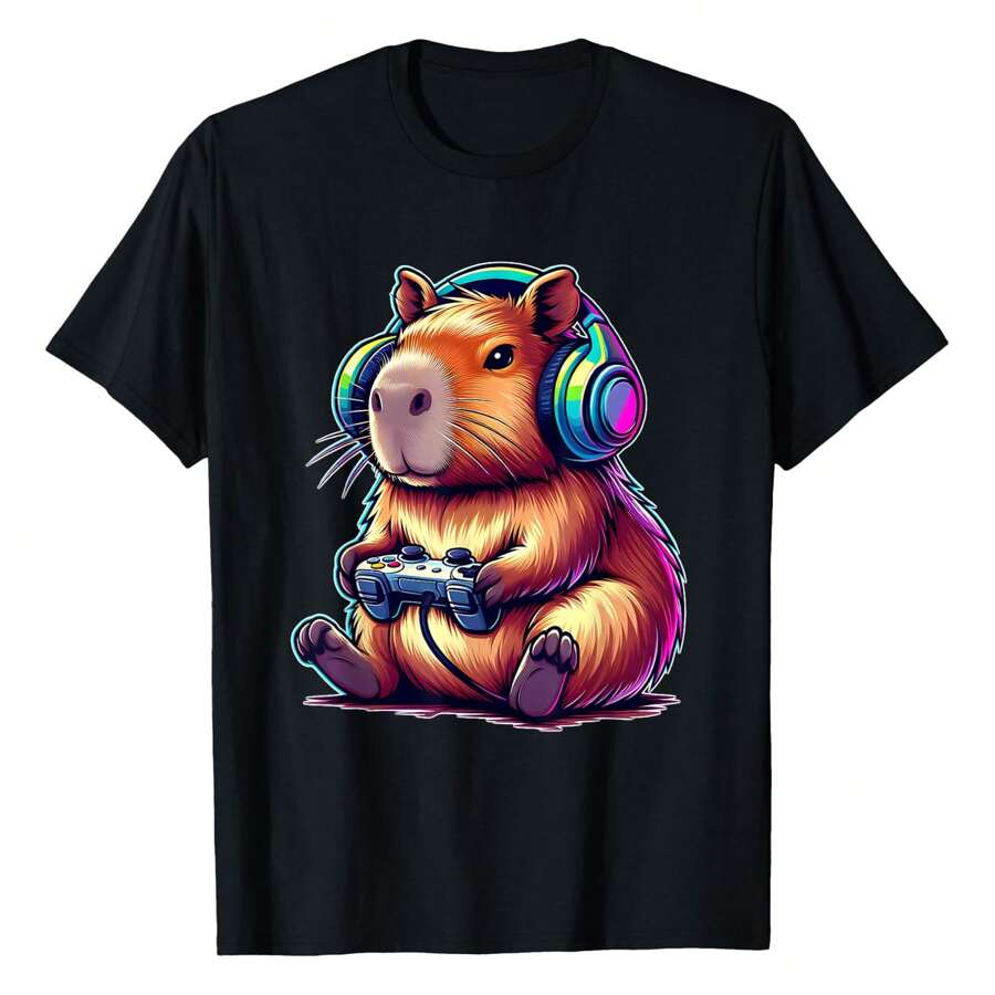 Capybara Funny Video Games Capybara T-Shirt Women's Tee