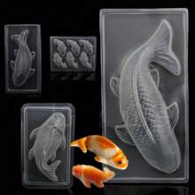 NEW Plastic Cake Chocolate Mould Jelly Handmade 3D Koi Fish Sugar Craft Mold DIY - Multicolor - View 4