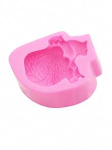 1 Khuôn silicon lỏng màu hồng, Khuôn tạo hình não trái tim cơ quan người mini, Khuôn silicon trang trí nến thạch cao hương liệu - Hồng - Xem 10