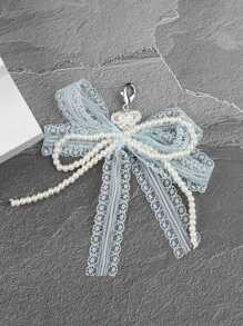 1 件可爱时尚芭蕾舞鞋蕾丝蝴蝶结手机链吊坠兼容 iPhone 通用配件美观钥匙扣装饰