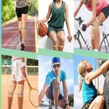 2pcs Elastic Knee Brace, Patella Protector, Suitable For Outdoor, Cycling, Basketball, Breathable Compression Knee Strap, Adjustable Tendon Stretcher - Multicolor - View 9