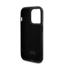 Karl Lagerfeld Karl Rhinestone Logo Metal Case For IPhone 15 Pro - Silver - Silver - View 7