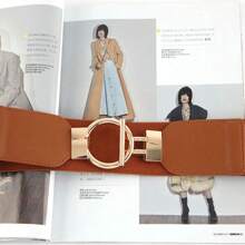 1 件女士可调节腰带，弹性宽腰带装饰 - 腰封 - 查看 6