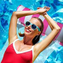 1 Stück Luxus Aufblasbare Pool Schwimmliege für Erwachsene - Hängematte & Liegestuhl Kombination, PVC Material, Schwimmbad, Mehrzweck, Treiber, Strandutensilien, Strandaccessoires
