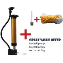1 Set Of Inflatable Sports Equipment Includes A Soccer Ball Pump, An Inflation Needle, And A Soccer Ball Net Bag, Suitable For Inflating Various Types Of Sports Balls Like Soccer, Basketball, And More.