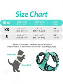 Cat Harness And For Walking, Escape Proof Soft Adjustable Vest Harnesses For Cats - Purple - View 10