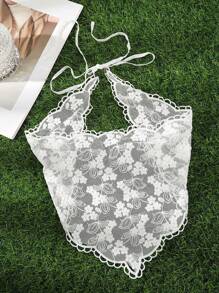 1件装花卉印花蝴蝶结可爱优雅复古法式波西米亚风网纱蕾丝发带，适合女孩，百搭配饰，可搭配连衣裙、牛仔裤，也可作为腰部装饰，适合海滩/摄影等场合。针织材质头巾发带，吸汗发带，秋冬季发带，女士度假装扮发饰，优雅围巾，柔软头巾。 - 白色 - 查看 17