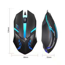 Gaming Keyboard Mouse Set Rainbow LED Wired USB For PC Laptop PS4 Xb Ox One 360UK - Black - View 7