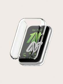 1pc Solid Color Casual Electroplated TPU Full Edge Scratch-Resistant Protective Case Compatible With Samsung Galaxy Fit 3 Smart Band - Galaxy Fit 3 - View 14