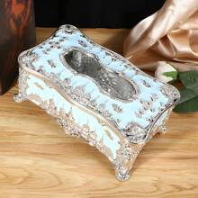 1 pieza Portarrollos de toallas de papel con diseño elegante de castillo europeo, de plástico PPSU, apto para restaurante, oficina, decoración del hogar, cocina, dormitorio, accesorios de escritorio