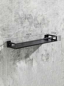 1pc Multi-Function Spice Rack, Wall Mounted Storage For Kitchen, Bathroom, Balcony, Space Saving, Waterproof & Rustproof, No-Drill Installation