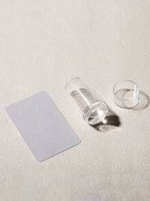 1件复古中国风花卉蝴蝶蕾丝美甲印花板 - 不锈钢印花工具，适用于凝胶指甲油设计，法式美甲套装，复古图案