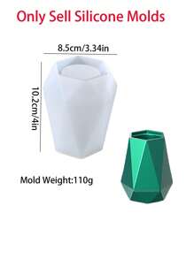 Khuôn silicon làm bình hoa bê tông thạch cao & cốc nến, bình hoa tự làm để trang trí nhà cửa, trang trí phòng, trang trí đám cưới, khuôn cốc nến thơm thủ công, khuôn xà phòng, khuôn thạch cao nhựa Epoxy tự làm, quà tặng cho phụ nữ, quà tặng mùa xuân - khuôn - Xem 9