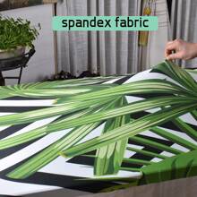 1pc Spandex Picnic Table Cloth, Elastic Fitted For 6ft Rectangle Tables, Washable Stretch Patio Table Cover For Outdoor, Camping, Banquet And Parties