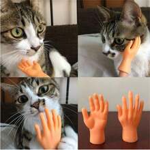 1 Pair Creepy Mini Fake Hand, Funny Prank Toy, Sticky, Tiny Object - Multicolor - View 1