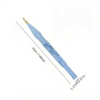 DIY Embroidery Punch Needle Kits - Thick Fleece Craft Set With Wooden Handle, Pink/Blue, Suitable For All Seasons, Include Large Eye Needles And Floral Design Accessories, Seasonal Handcraft | Creative Hobby | Textured Design