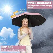 1pc Mini Foldable Umbrella UV Protection Mini Sun Umbrella Dual Use Portable Box To Store Sunshade Umbrella Mini Umbrella