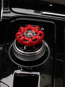 1 pièce Autocollant de valve de commutateur créatif de voiture, bouton métallique de démarrage à une touche, décoration intérieure de contrôle central de voiture