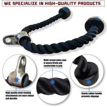 1pc Bicep Triceps Rope Attachment, Lat Pulldown Handle For Lat Pulldown Cable Machine, Shoulder Muscle Training Gym Equipment Gym Accessories - Multicolor - View 4