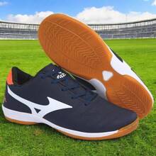 Kids Football Boots For Children Comfortable Soft Lightweight Ideal For Running Training Games Futsal Soccer - Azul Marino - Ver 1